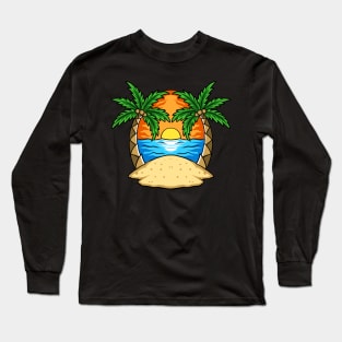 Summer Beach Sun Long Sleeve T-Shirt